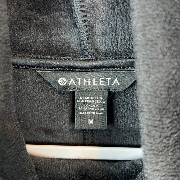 Athleta Women’s M Cozy Karma Funnel Neck Sweatshirt Pullover Pocket - Picture 3 of 6